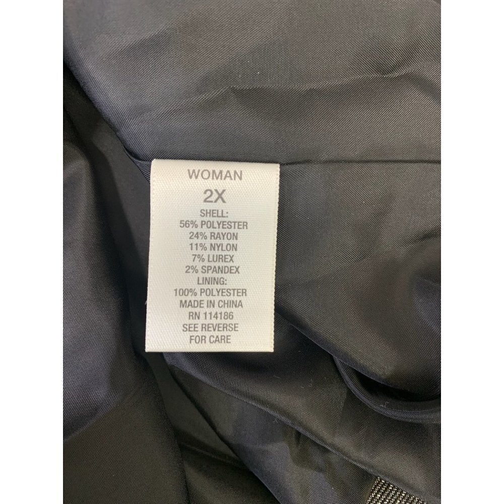 Dressbarn Women's Grey 3/4 Blazer Top - Picture 4 of 7
